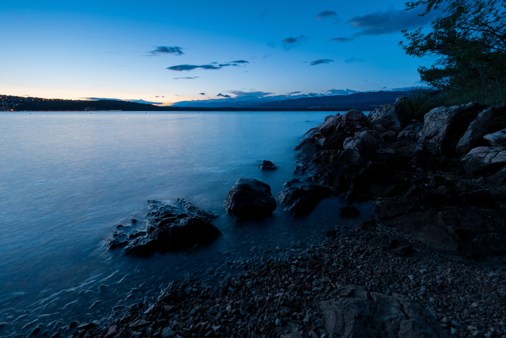 Scenic,Night,View,Of,The,Croatian,Coastline,,Seen,From,A | Luminarneo Blog