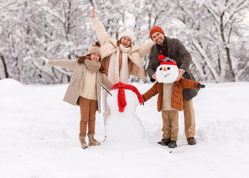 Winterliches Familienfoto | Luminar Neo Blog

