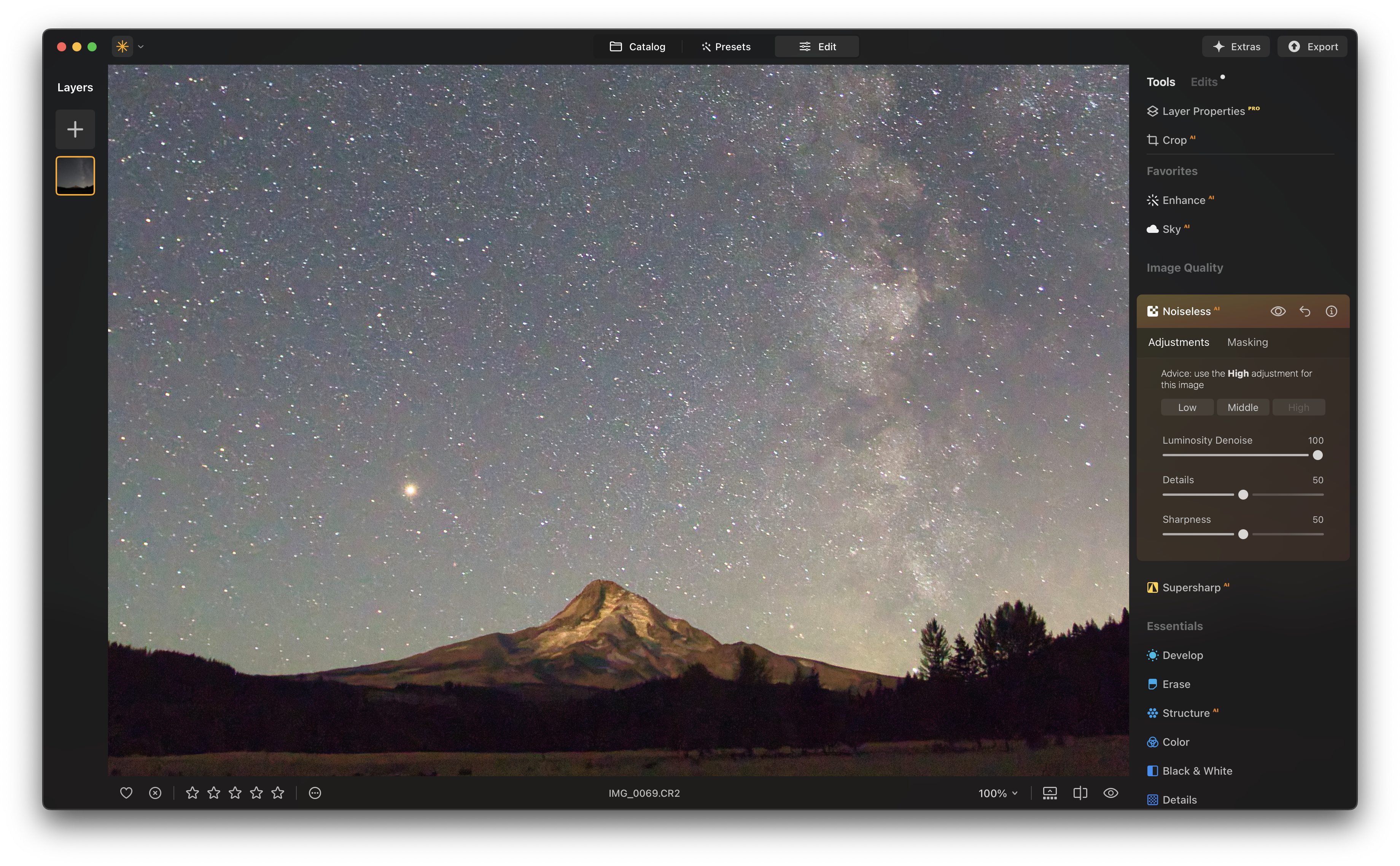 Bildrauschen entfernen mit AI: Anleitung zum Entrauschen von Fotos | Luminar Neo Blog (6)