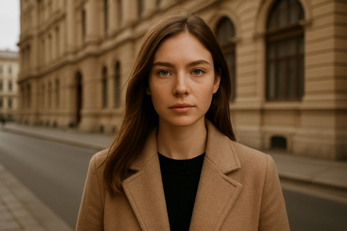 Porträt eines Mädchens in der Stadt | Luminar Neo Blog