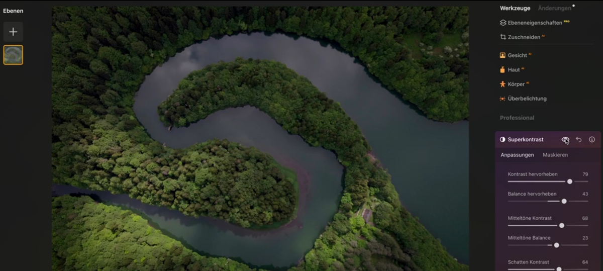 Screenshot des Fotoeditors Luminar Neo| Luminar Neo Blog