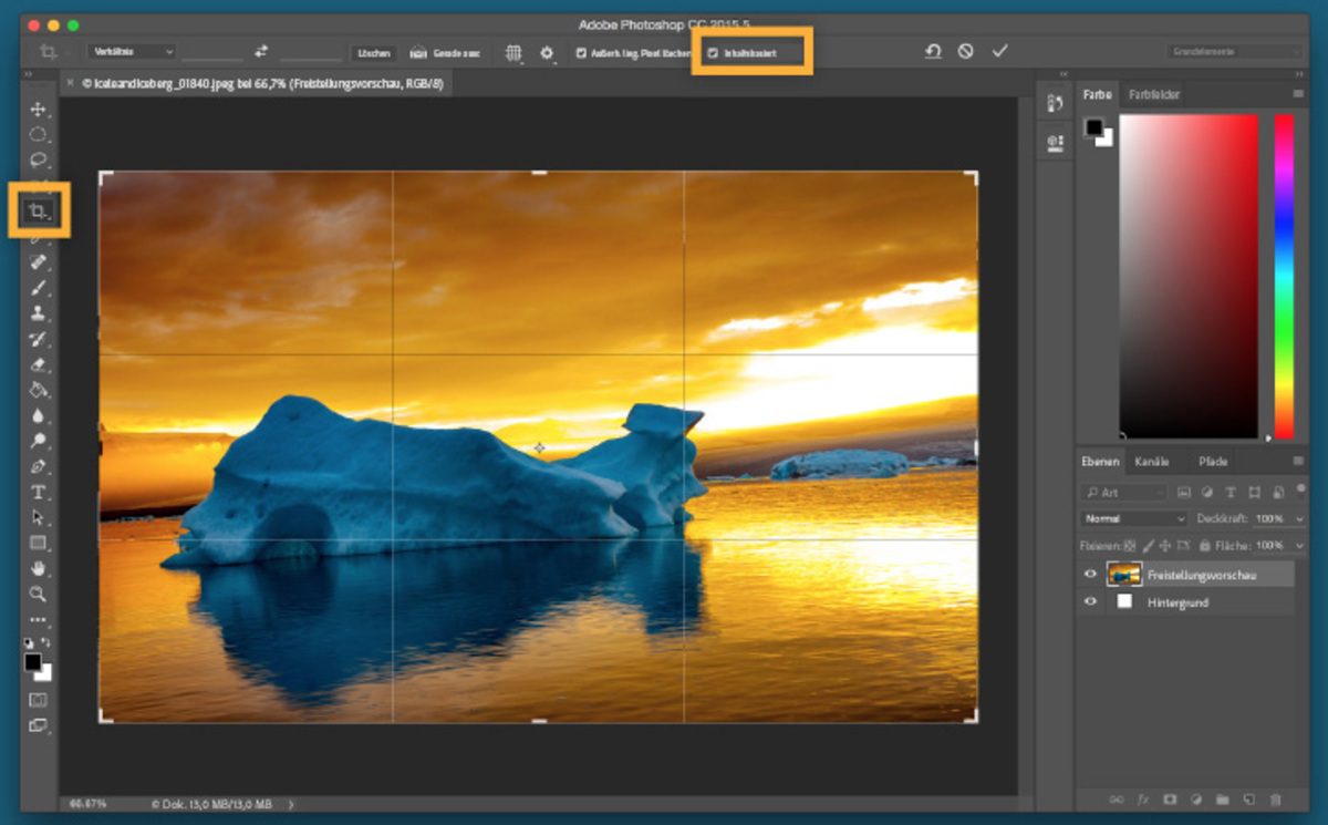  Automatisches Zuschneiden von Fotos in Photoshop | Luminar Neo Blog 