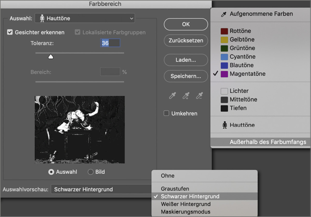  Farbbereichsauswahl in Photoshop | Luminar Neo Blog 