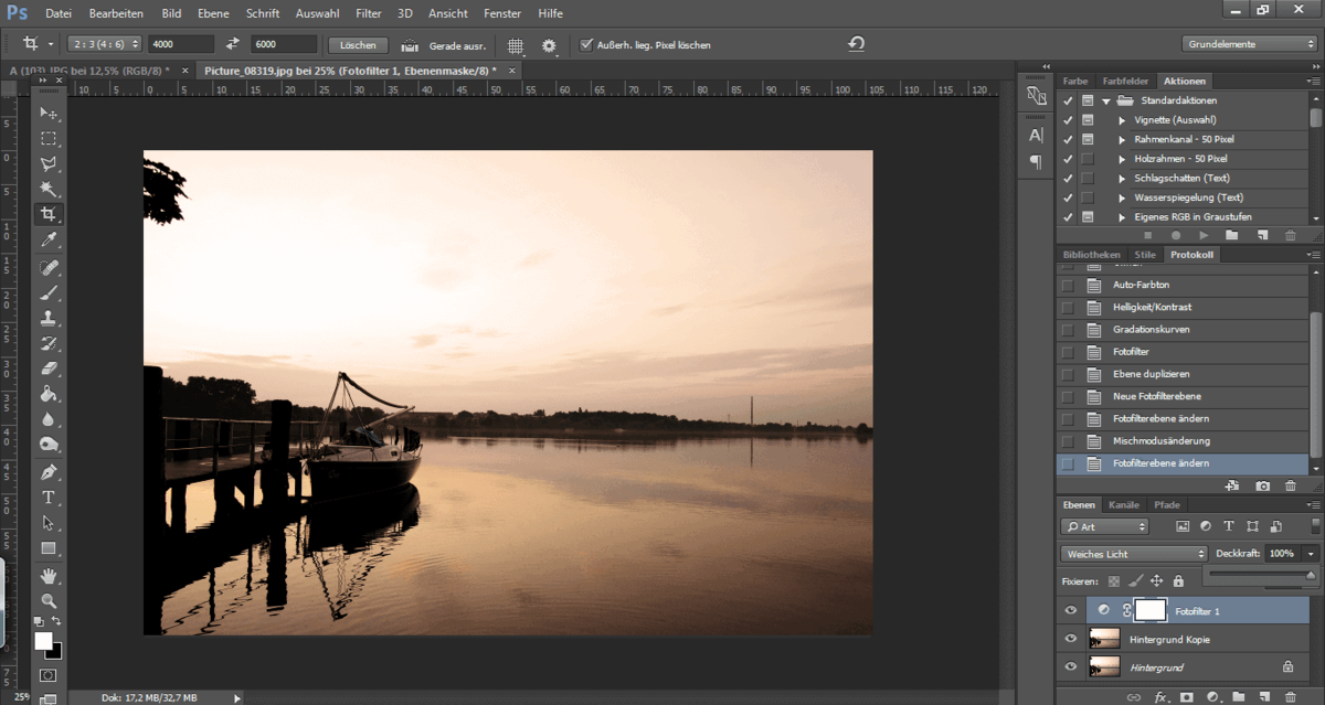 Screenshot des Photoshop-Programms | Luminar Neo Blog