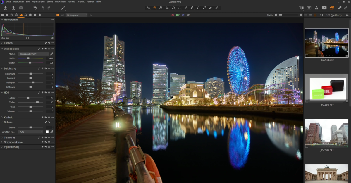 Benutzeroberfläche Capture One | Luminar Neo Blog 