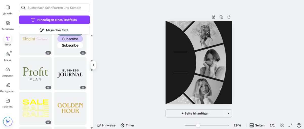 Verschiedene Textarten in Canva | Luminar Neo Blog