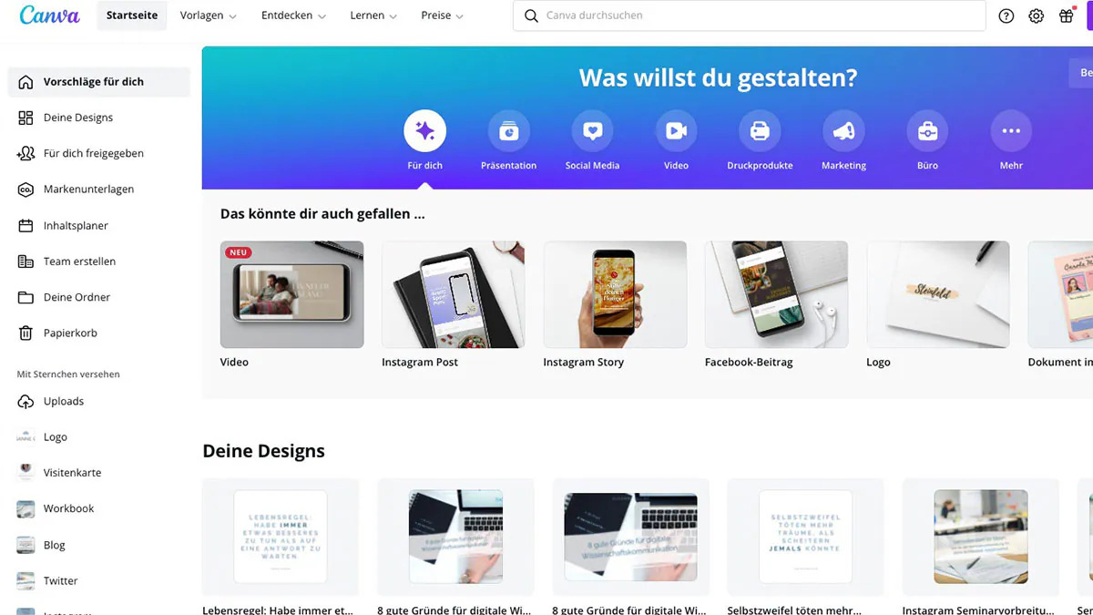 Werkzeuge Canva | Luminar Neo Blog