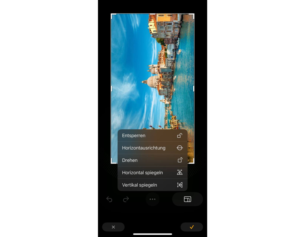 Dreh- und Zuschneidewerkzeuge in Luminar Mobile | Luminar Neo Blog

