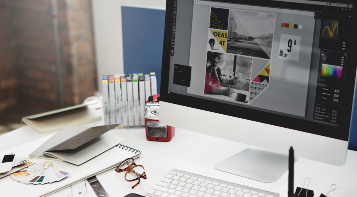 Ein Monitor mit einem On-Screen-Fotoeditor| Luminar Neo Blog 