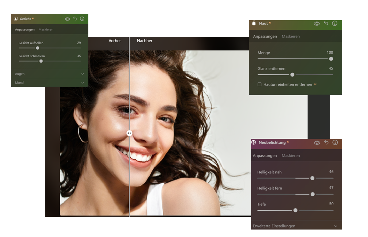 RelightAI SkinAI Und FaceAI in Luminar Neo | Luminar Neo Blog