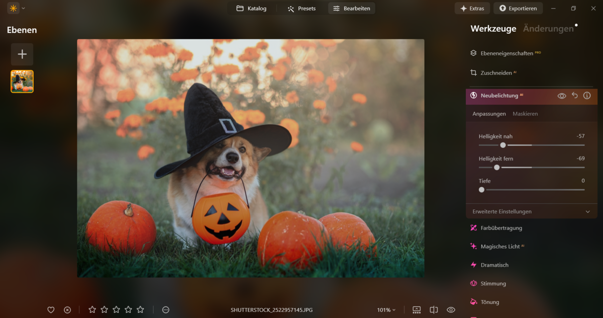 Neubelichtung in Luminar Neo| Luminar Neo Blog