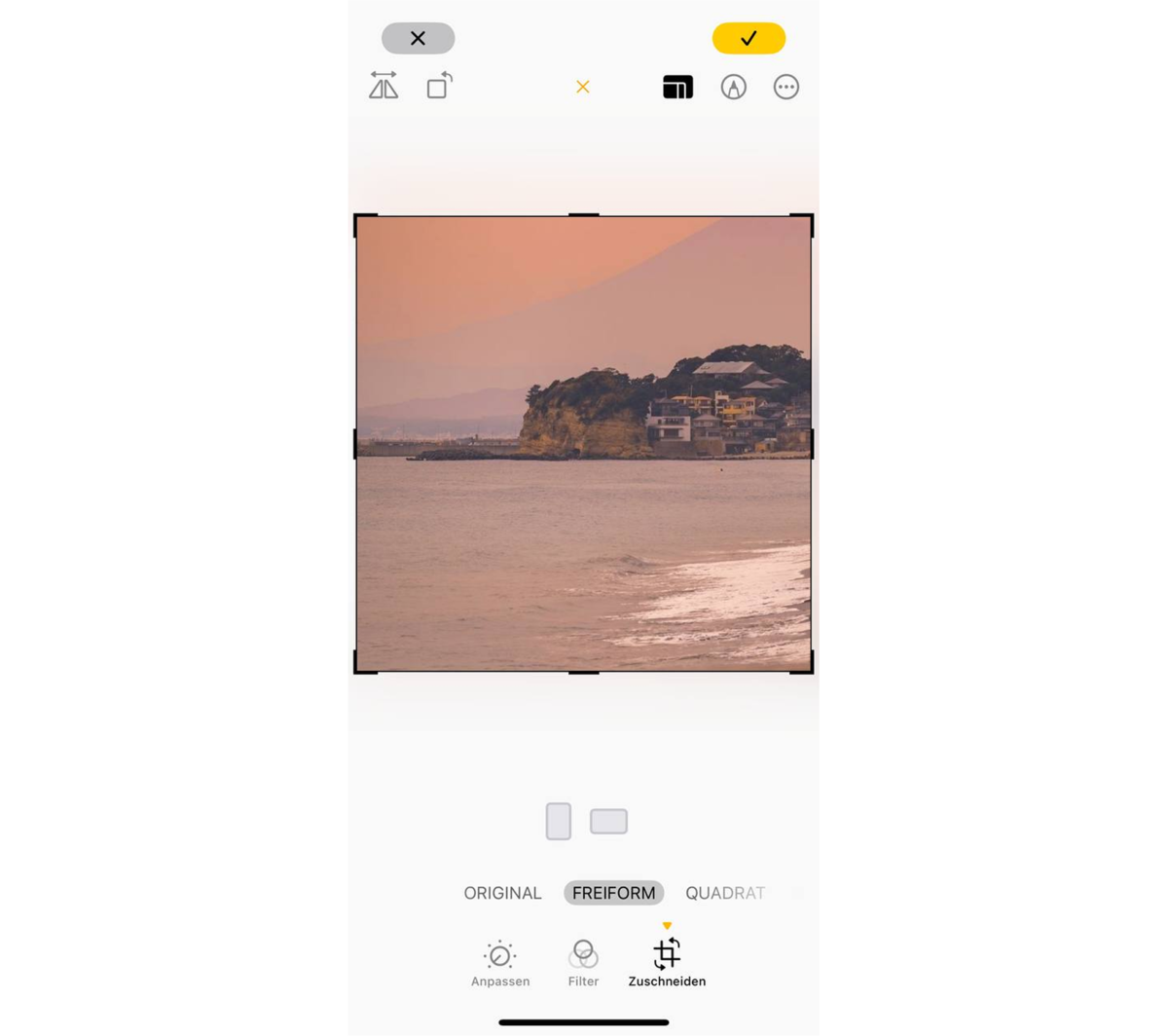 Automatisches Zuschneiden von Fotos auf dem iPhone | Luminar Neo Blog