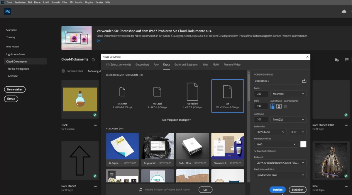 Auswahl eines Collage-Formats in Photoshop | Luminar Neo Blog

