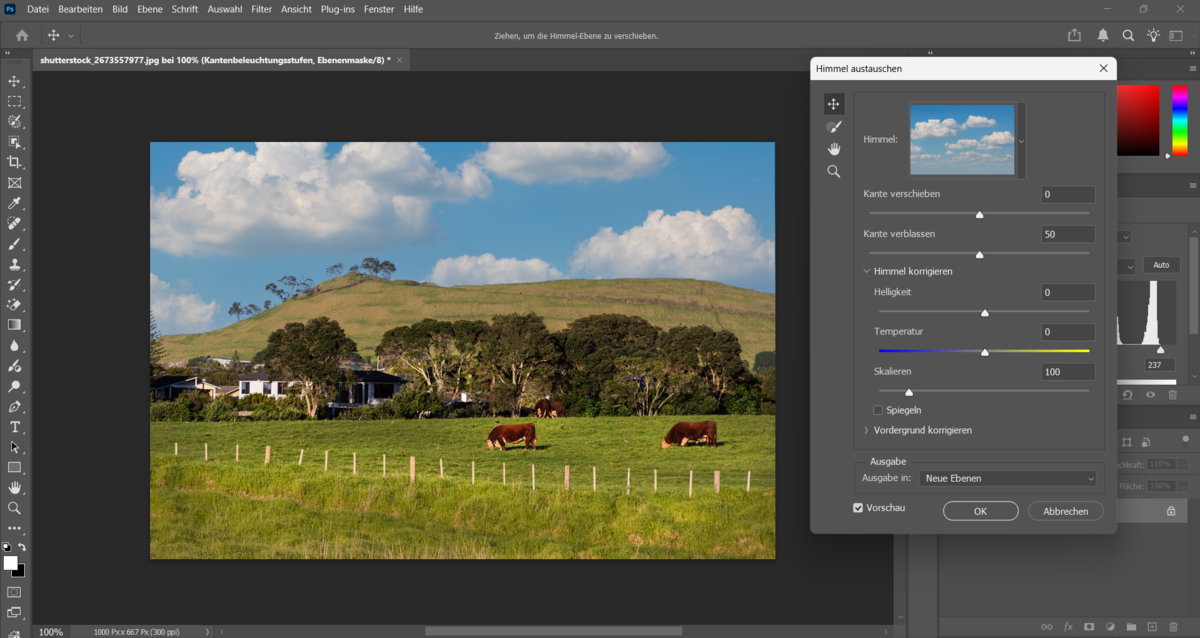 Die richtige Himmelsposition in Photoshop auswählen | Luminar Neo Blog