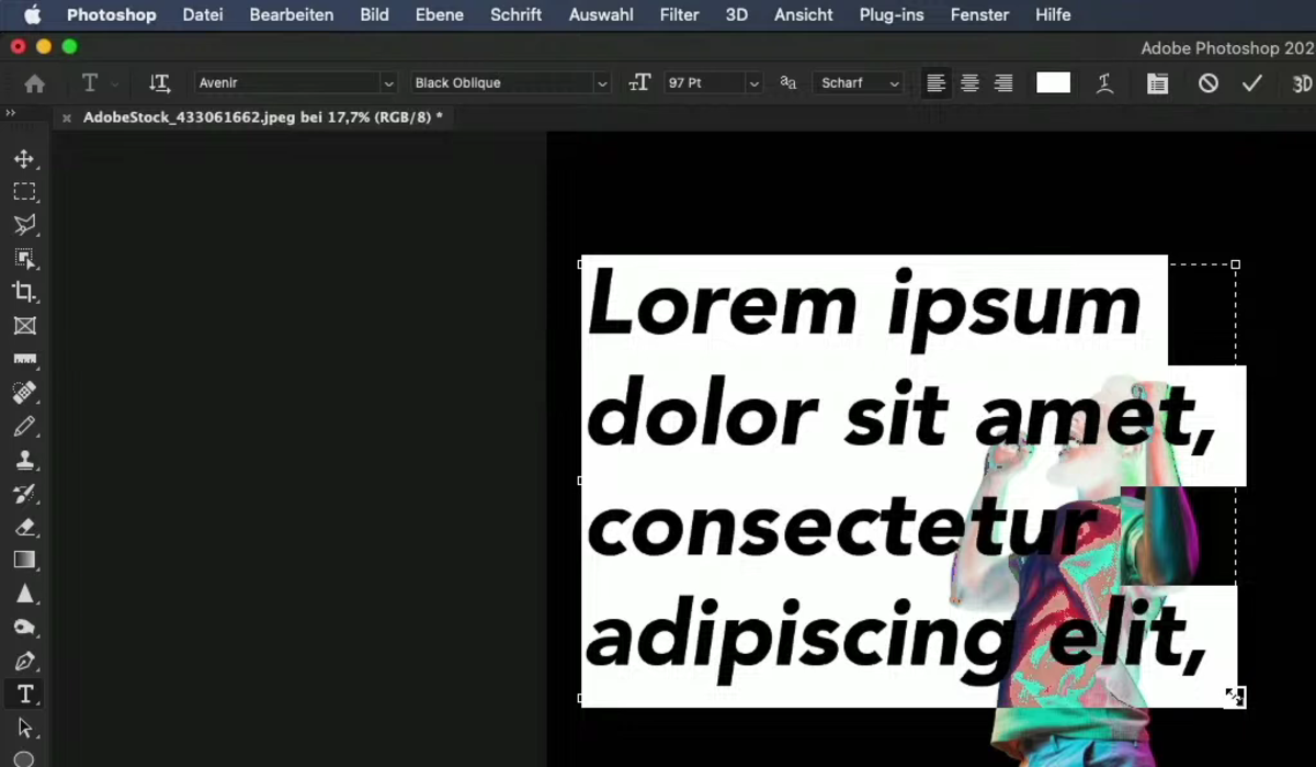 Text in Photoshop | Luminar Neo Blog

