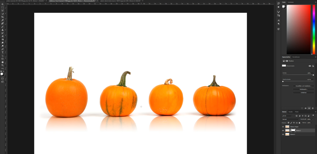 Eine Spiegelung mit der „Ebene duplizieren“-Methode in Photoshop | Luminar Neo Blog