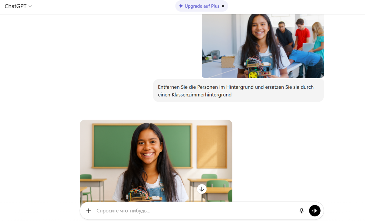 Ersetzen von Fotos durch Fotos im GPT-Chat | Luminar Neo Blog 