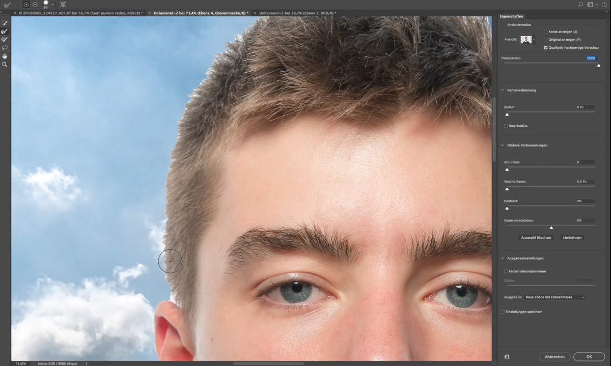 Kante verbessern Pinsel in Photoshop | Luminar Neo Blog