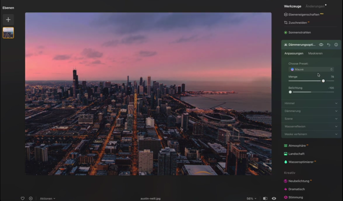 Fotoeditor in Luminar Neo | Luminar Neo Blog

