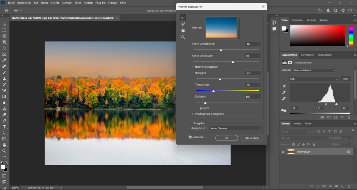 Ändern Sie die Himmelstemperatur in Photoshop | Luminar Neo Blog