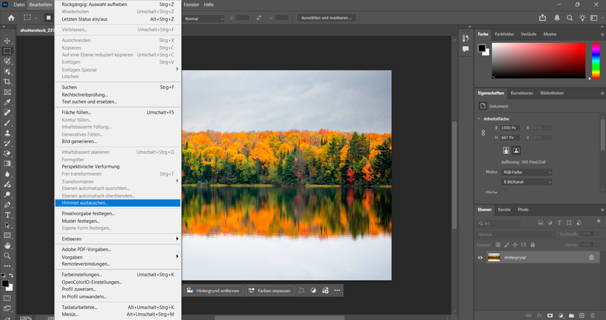 Himmel austauschen in Photoshop | Luminar Neo Blog