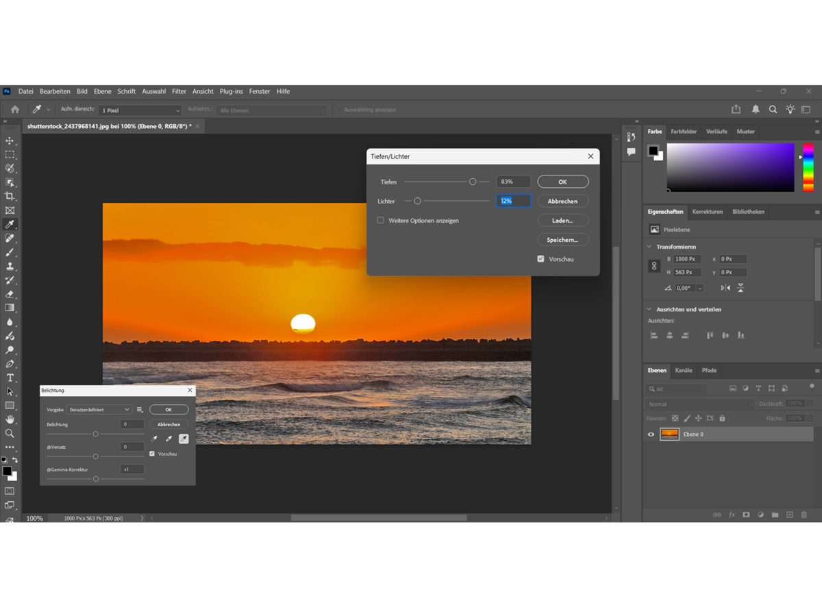 Helligkeit und Sättigung des Himmels in Photoshop anpassen | Luminar Neo Blog