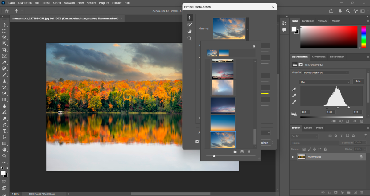 Unterschiedliche Himmel in Photoshop | Luminar Neo Blog
