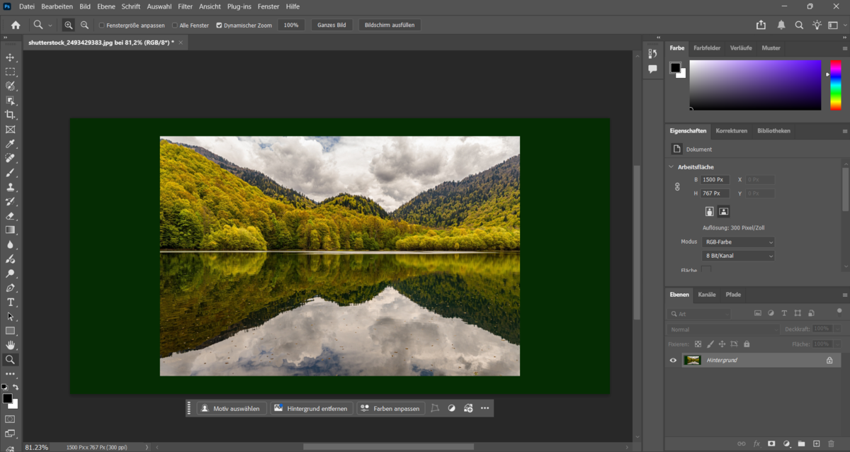 Foto im Rahmen in Photoshop das fertige Ergebnis | Luminar Neo Blog