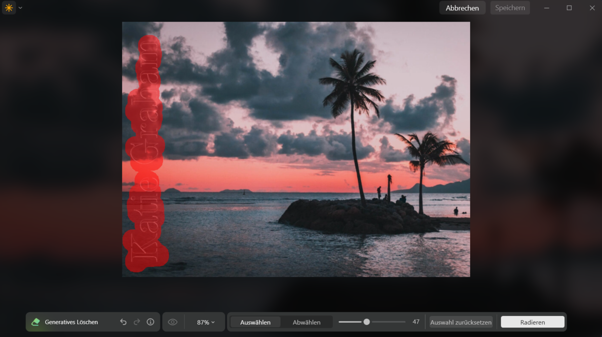 Wasserzeichen auswählen in Generative Löschen in Luminar Neo | Luminar Neo Blog