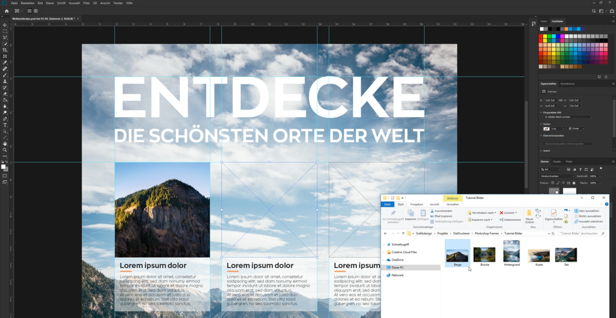Fotos in Rahmen in Photoshop einfügen | Luminar Neo Blog

