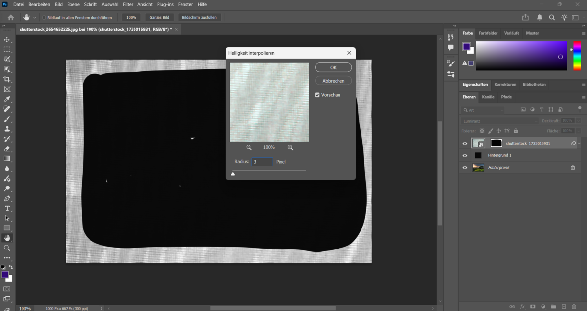 Auswahl des Bildmittelpunkts in Photoshop | Luminar Neo Blog