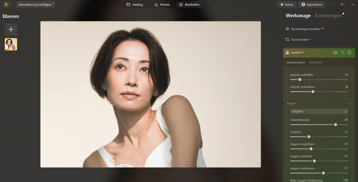 Gesicht in Luminar Neo | Luminar Neo Blog