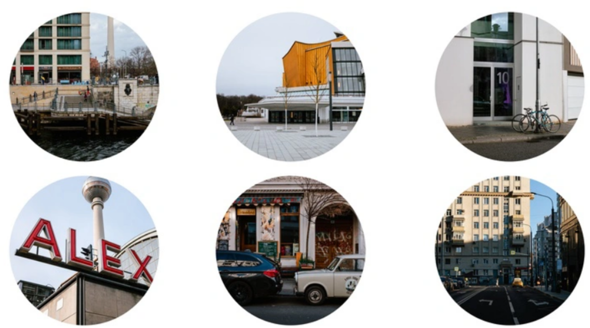 Verschiedene Beispiele für die Nutzung runder Bilder | Luminar Neo Blog