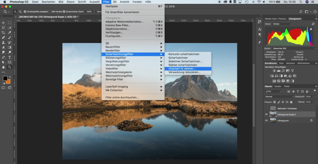 Scharfzeichnungsfilter in Photoshop | Luminar Neo Blog
