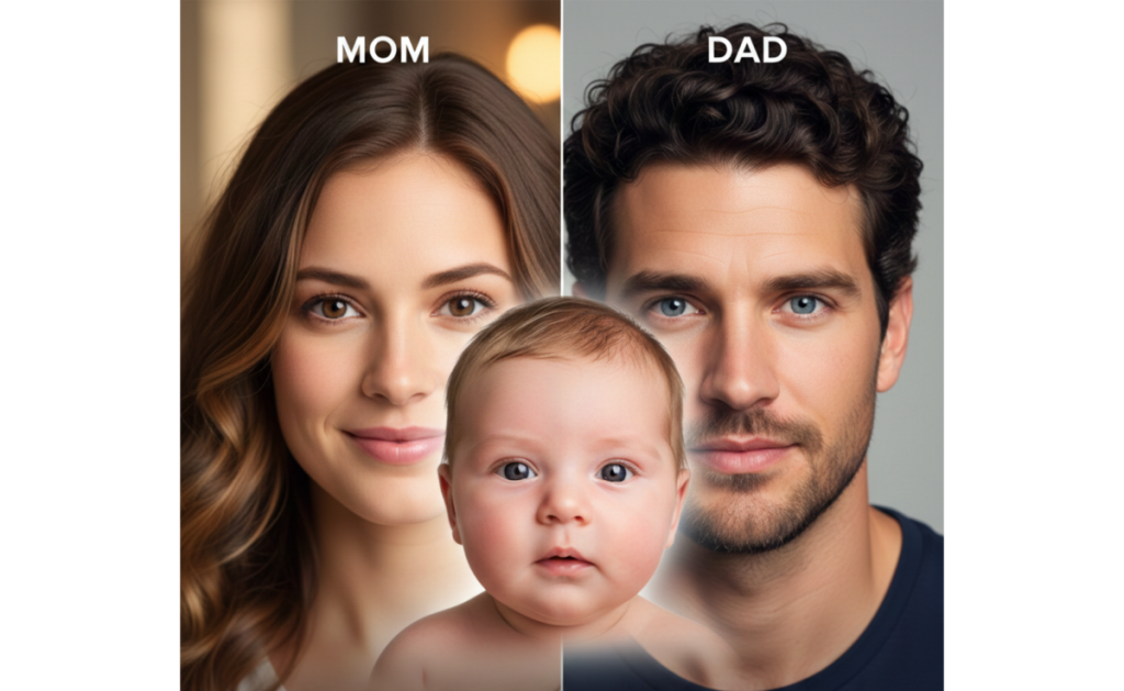 Foto von Mama, Papa und Baby | Luminar Neo Blog