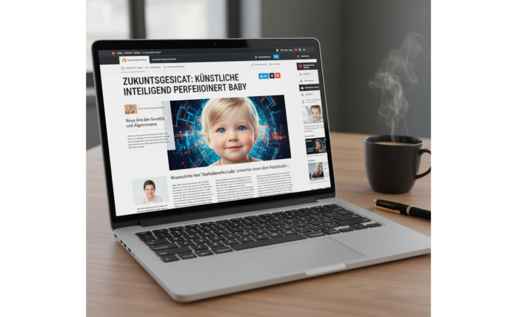 Artikel mit Foto eines KI-Babys | Luminar Neo Blog