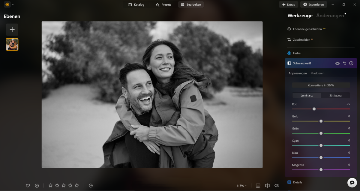Schwarz-Weiß-Effekt in Luminar Neo | Luminar Neo Blog