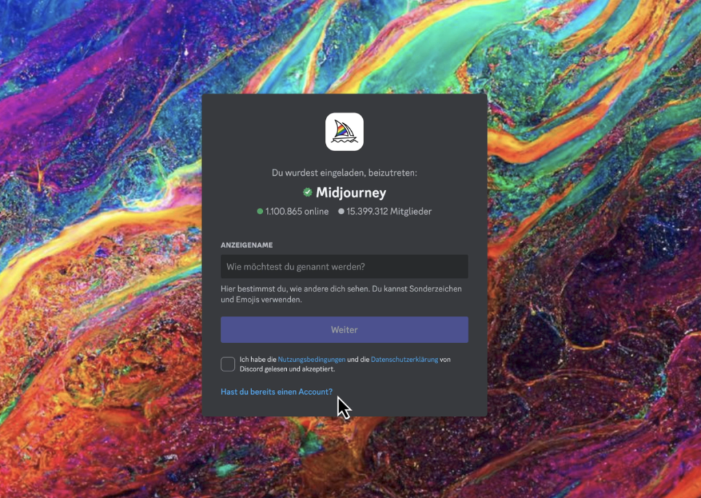 Eingang zu Midjourney | Luminar Neo Blog