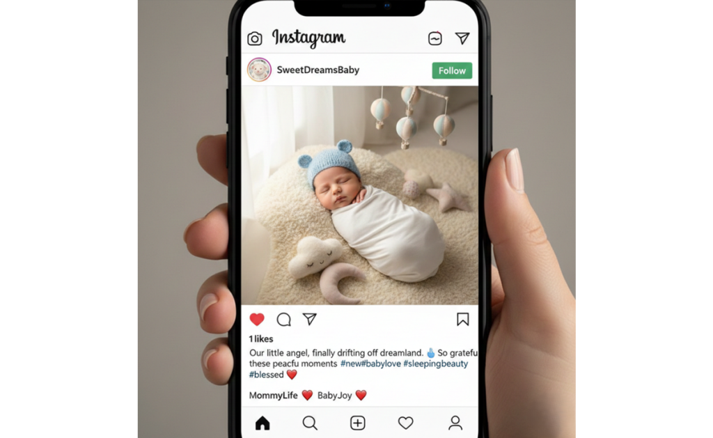 Ein Foto von Baby AI auf Instagram | Luminar Neo Blog
