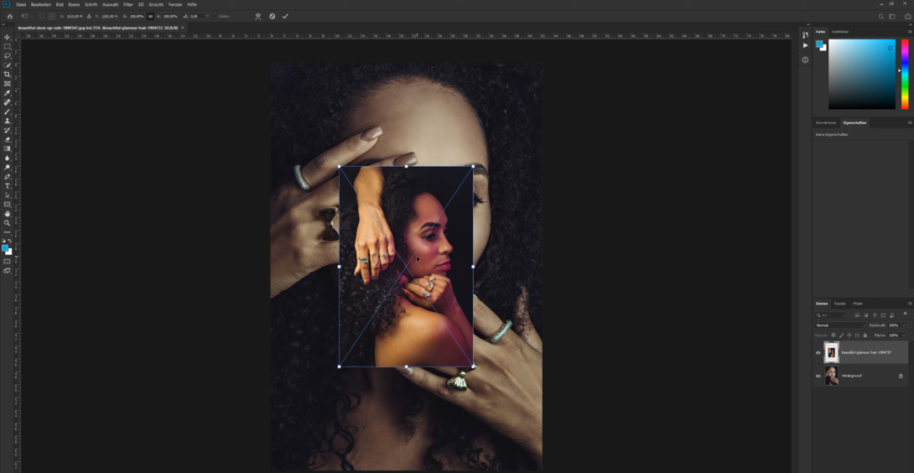 Einfügen eines Porträts in ein Foto in Photoshop | Luminar Neo Blog