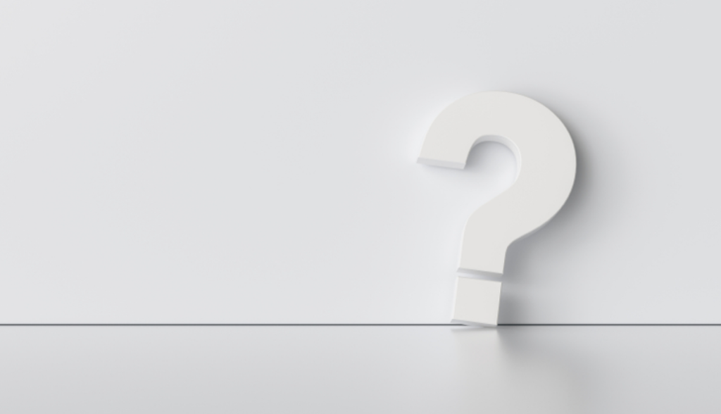 Fragezeichen auf weißem Hintergrund | Luminar Neo Blog