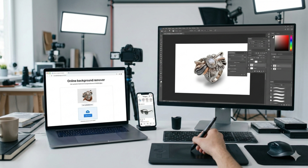 Porträt eines Arztes vor weißem Hintergrund | Luminar Neo Blog