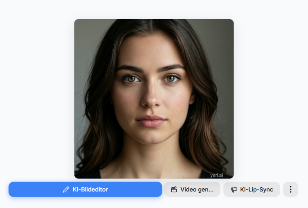 Porträt einer jungen Frau erstellt in KI | Luminar Neo Blog