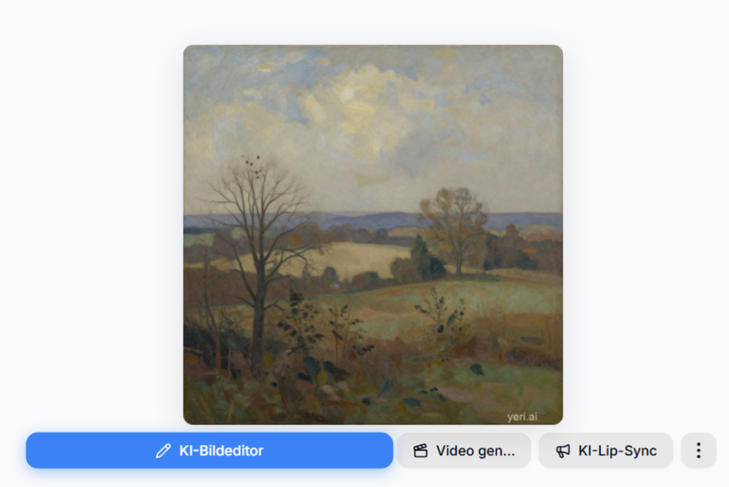 Impressionistisches Landschaftsgemälde erstellt in KI | Luminar Neo Blog