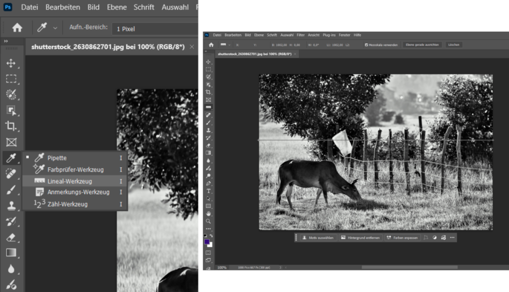 Horizont begradigen in Photoshop | Luminar Neo Blog