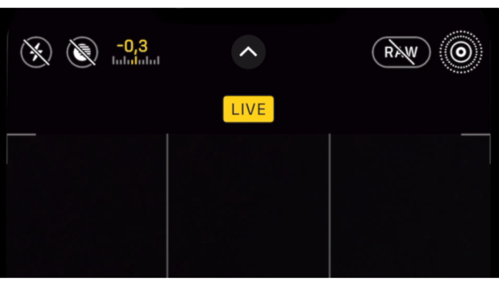 Die Live-Photo-Taste auf einem iPhone | Luminar Neo Blog