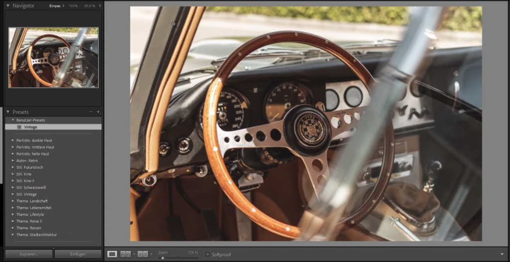 Verwendung einer Voreinstellung in Lightroom | Luminar Neo Blog