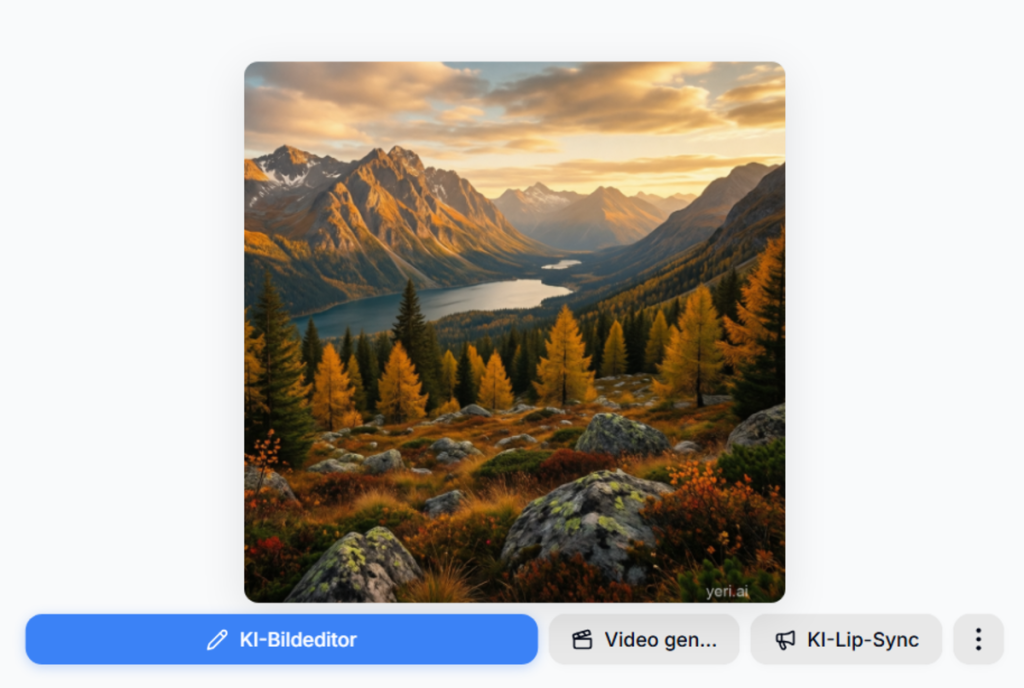 Bär im Wald neben Lichtstrahlen erstellt in KI | Luminar Neo Blog