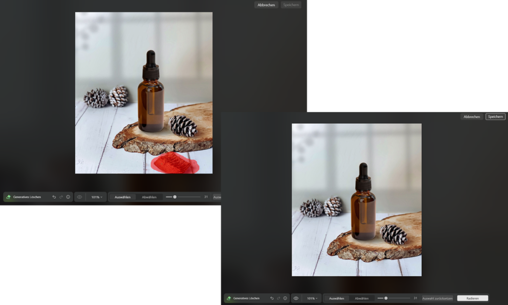 Das Radiergummi-Werkzeug in Luminar Neo | Luminar Neo Blog