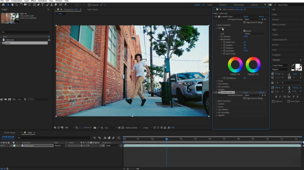 Bereich Creative auswählen in Adobe Premiere Pro | Luminar Neo Blog
